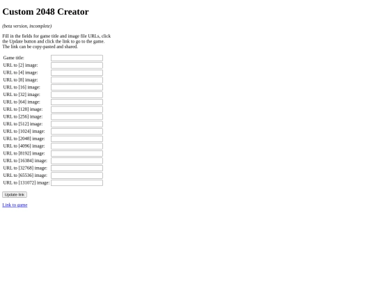 custom2048/creator screenshot