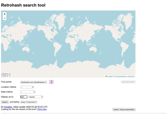 geohash_retro screenshot