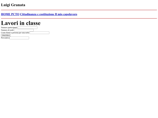 Lavori_in_classe/lavori/preventivo_viaggio screenshot