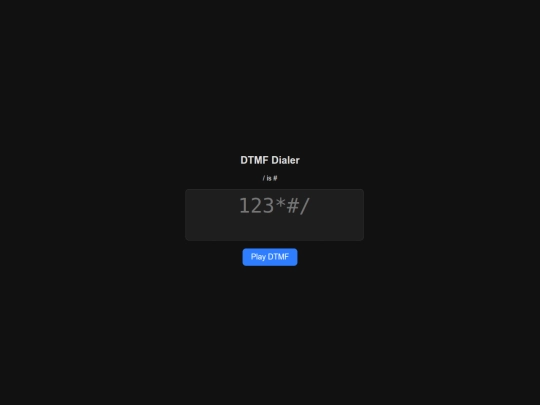dtmf screenshot
