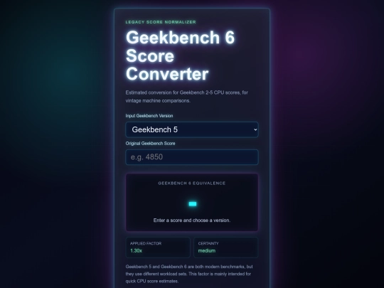 geekbench-score-converter screenshot