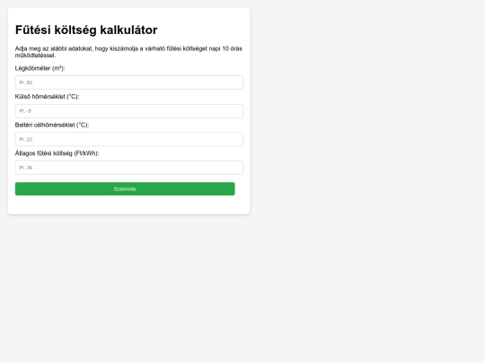 klimakalkulator screenshot