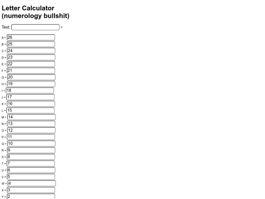 lettercalculator2 screenshot