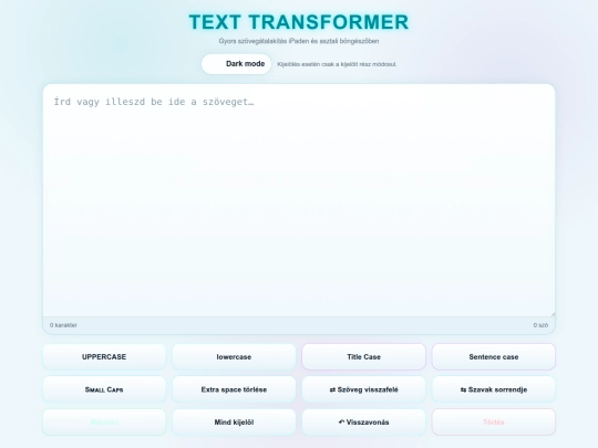 text-transformer screenshot