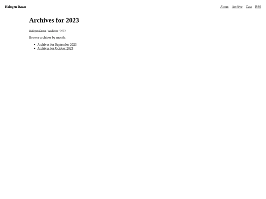 archive/2023 screenshot