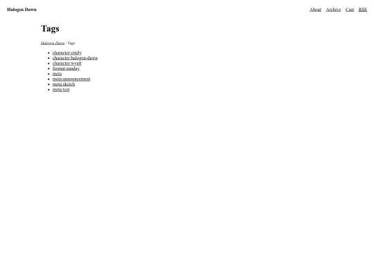 tags screenshot