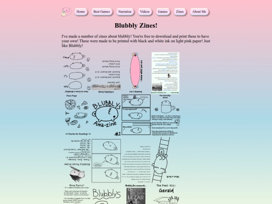zines screenshot