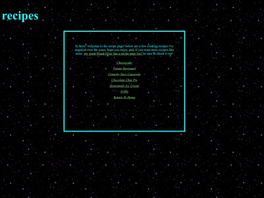 recipes screenshot