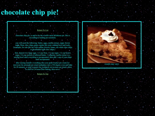 recipes/cpie screenshot