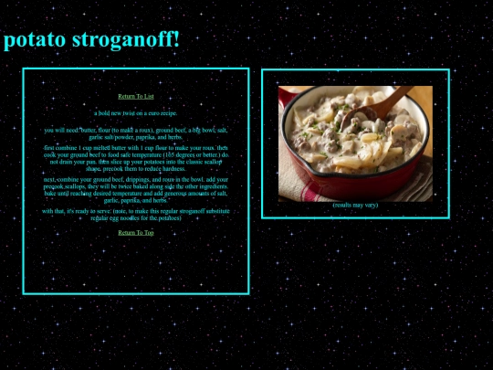 recipes/potat screenshot