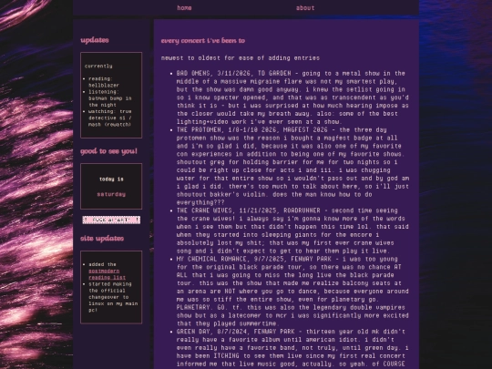 concertdiary screenshot