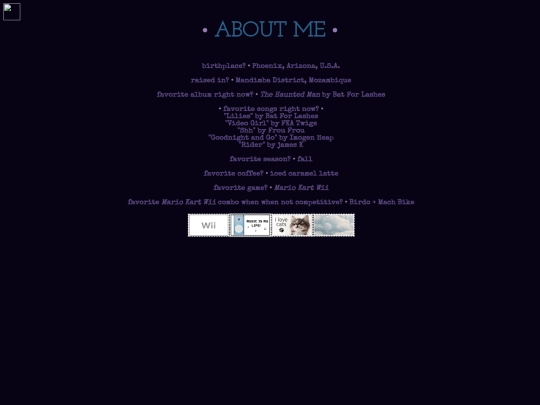 aboutme screenshot