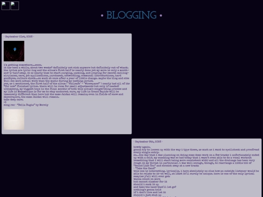 blogging screenshot