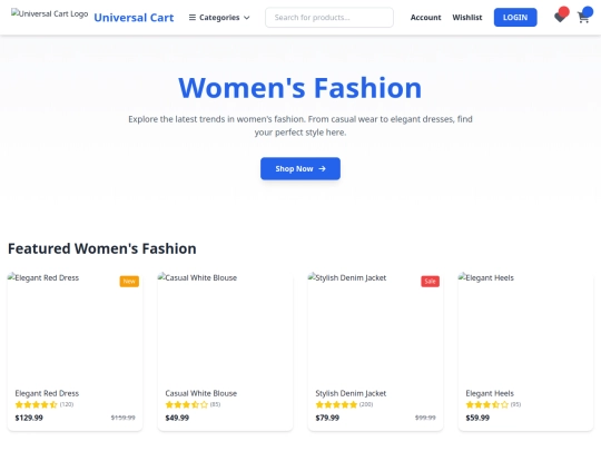 women's fashion screenshot