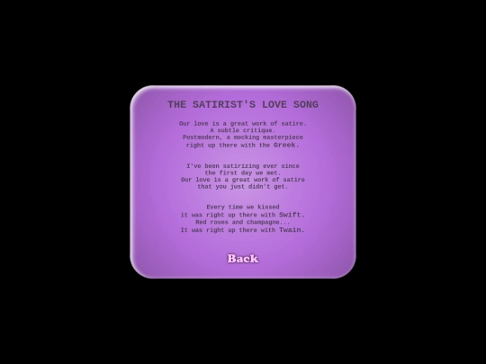 html/The Satirist's Love Song screenshot