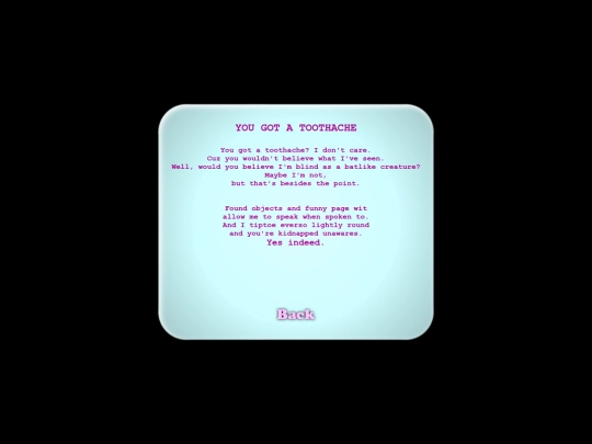 html/You Got a Toothache screenshot