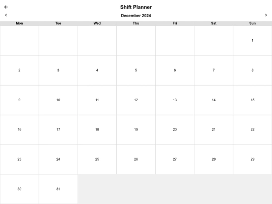 Calendar-Shifts screenshot