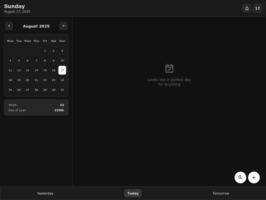 Calendar screenshot