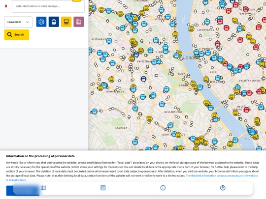 MÁV/home screenshot