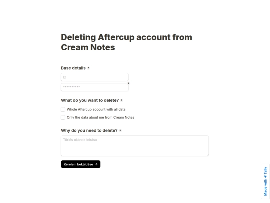 Privacy/cream_delete screenshot