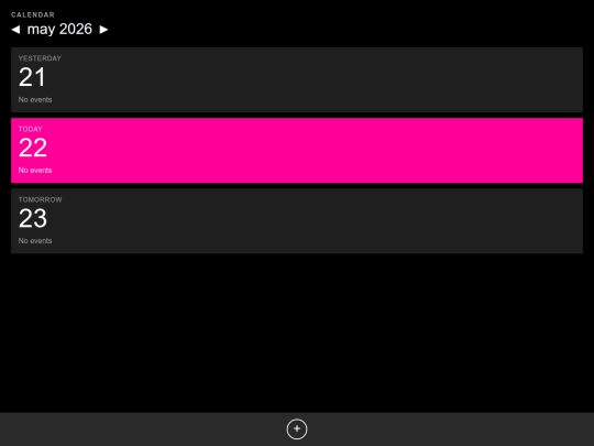 calendar-metro screenshot