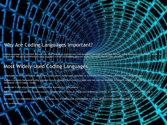 CodingLanguage screenshot