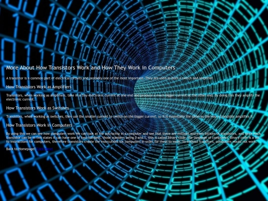 Transistors screenshot