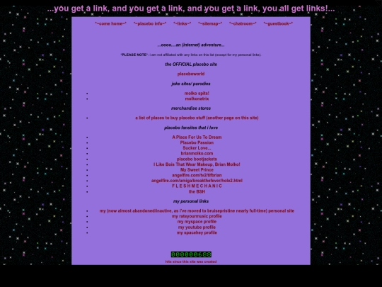 links screenshot