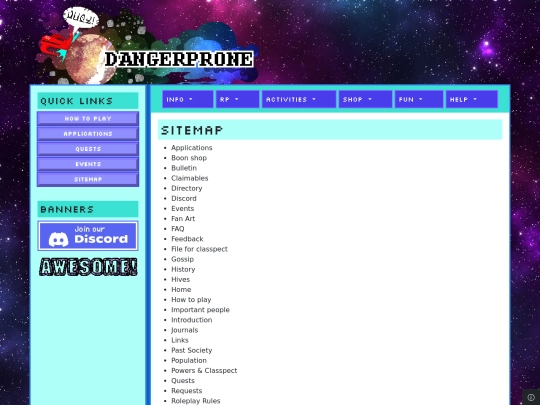 sitemap screenshot