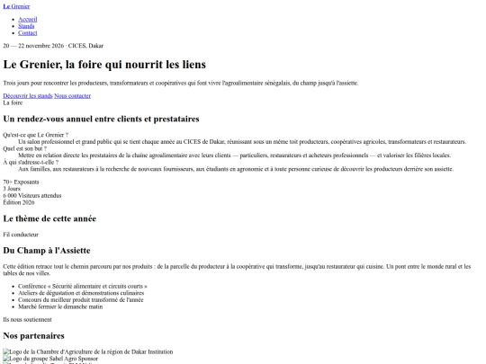 Foire_LeGrenier_Projet screenshot