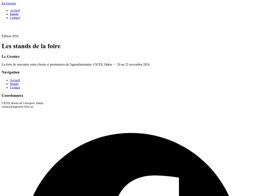 Foire_LeGrenier_Projet/stands screenshot