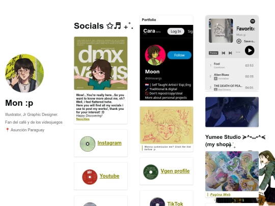 Links screenshot