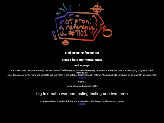 menu screenshot