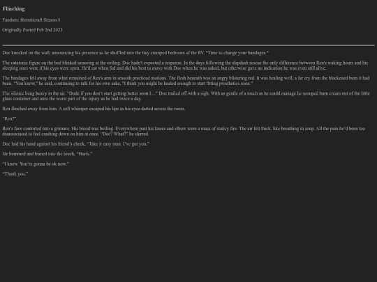 fanfic/flinchhc8 screenshot