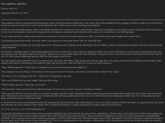 fanfic/overandover screenshot