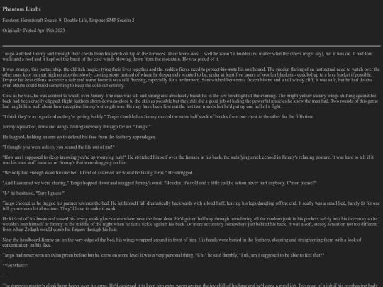 fanfic/phantomlimbs screenshot
