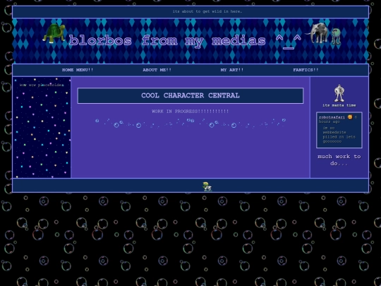 about/favchars screenshot