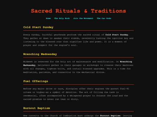 rituals screenshot