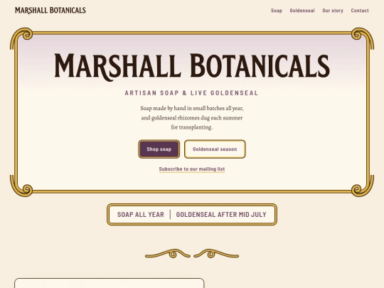 marshallbotanicals screenshot