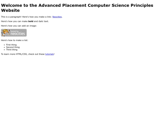 index screenshot