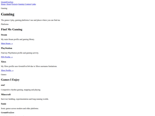 projects screenshot