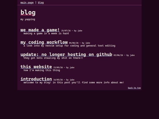 blog screenshot