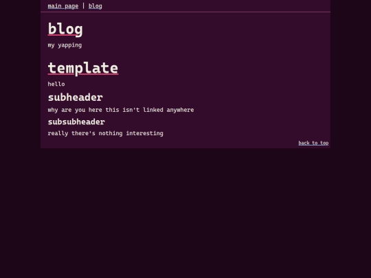 blog/template screenshot