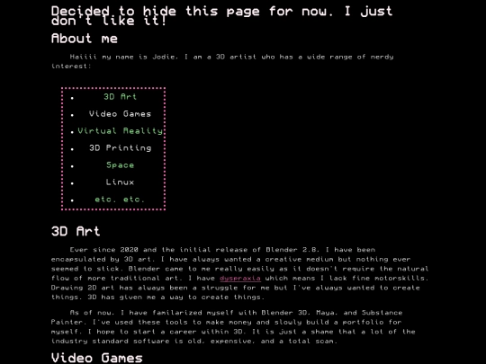 aboutme/aboutme screenshot