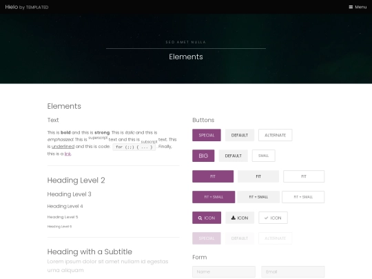 elements screenshot