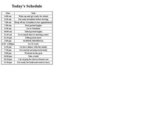 stylingscheduleassignment screenshot