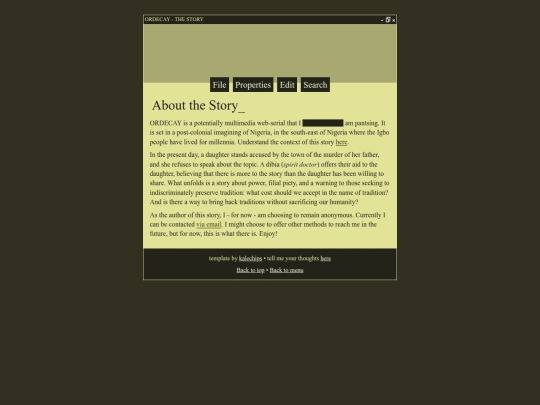 properties screenshot