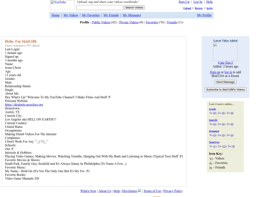 youtubeprofile screenshot