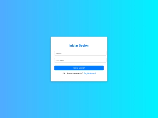 login screenshot