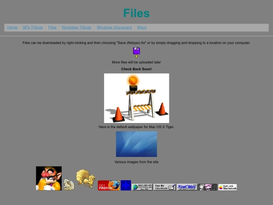 HTML/files screenshot